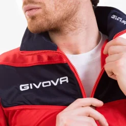 Hombre Givova Chándales|Equipaciones^Tuta Visa Chándal rojo / azul marino