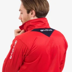 Hombre Givova Chándales|Equipaciones^Tuta Visa Chándal rojo / azul marino