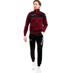 Givova Ropa Deportiva|Equipaciones^Tuta Visa Chándal rojo oscuro / negro