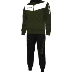 Hombre Givova Chándales|Equipaciones^Tuta Visa Chándal verde / negro