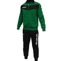 Hombre Givova Chándales|Equipaciones^Tuta Visa Chándal verde / negro