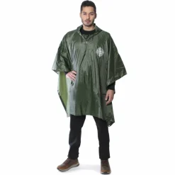 GOGLAND Outdoor|Camping^® Monsun Poncho de lluvia verde