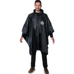 GOGLAND Outdoor|Camping^® Monsun Poncho de lluvia negro