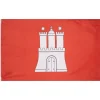 MUWO Otros Accesorios^Hamburgo "Deutschland" Bandera 90x150cm