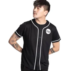 HIDETOSHI WAKASHIMA Béisbol^"BC Kiyota" Hombre Pelota de béisbol Camiseta negro