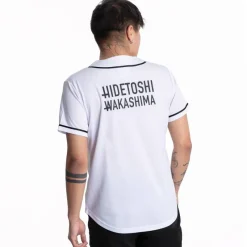 HIDETOSHI WAKASHIMA Béisbol^"BC Kiyota" Hombre Pelota de béisbol Camiseta blanco