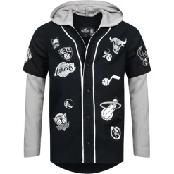 Hombre Hollister Basketball|Colabos^x NBA All Teams Button-Up Hombre Sudadera con capucha 325-259-2631-900