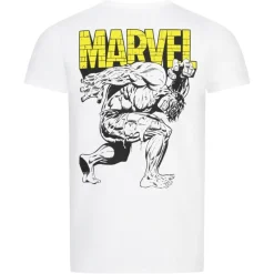 Lizenz Héroes De La Infancia^HULK Marvel Crusher Hombre Camiseta MAMTS037WHT