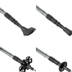 JELEX Deportes De Invierno|Outdoor^Bastones de senderismo con asas de corcho gris