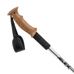 JELEX Outdoor|Deportes De Invierno^Bastones de senderismo con asas de corcho plateado