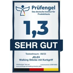 JELEX Deportes De Invierno|Outdoor^Bastones de senderismo con asas de corcho marrón