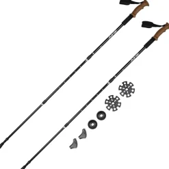 JELEX Deportes De Invierno|Outdoor^Bastones de senderismo con asas de corcho negro