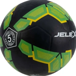 JELEX Balones De Fútbol^Bolzplatzheld Balón de fútbol de goma negro-verde