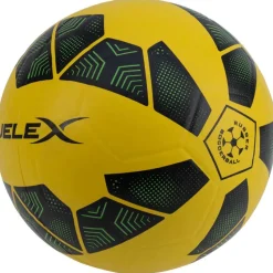 JELEX Balones De Fútbol^Bolzplatzheld Balón de fútbol de goma negro-amarillo