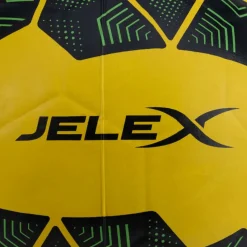 JELEX Balones De Fútbol^Bolzplatzheld Balón de fútbol de goma negro-amarillo