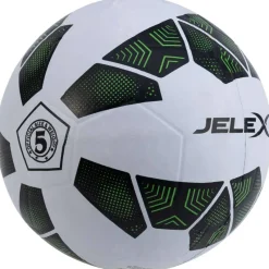JELEX Balones De Fútbol^Bolzplatzheld Balón de fútbol de goma blanco y negro