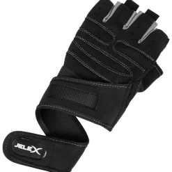 JELEX Deportes De Fuerza|Accesorios De Fitness^Fit Guantes de entrenamiento acolchados negro-gris
