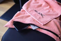 JELEX Otros Deportes|Voleibol^"100FIT" Toalla de fitness con bolsillo rosa