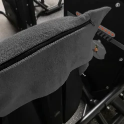 JELEX Otros Deportes|Voleibol^"100FIT" Toalla de fitness con bolsillo gris oscuro