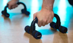 JELEX Deportes De Fuerza|Accesorios De Fitness^Gain Hard Push Up Bar Agarres para flexiones negro azul