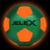 JELEX Game & Fun|Balones De Fútbol^"Neon" Luz LED Balón de fútbol verde/naranja