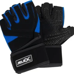 JELEX Deportes De Fuerza|Accesorios De Fitness^Power Premium Guantes de entrenamiento acolchados negro-azul