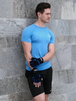 JELEX Deportes De Fuerza|Accesorios De Fitness^Power Premium Guantes de entrenamiento acolchados negro-azul