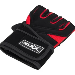 JELEX Deportes De Fuerza|Accesorios De Fitness^Power Premium Guantes de entrenamiento acolchados negro-rojo