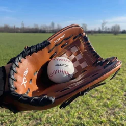 JELEX Béisbol^Safe Catch Guante de béisbol izquierdo para diestros marrón