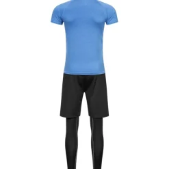 JELEX Running|Deportes De Fuerza^Sportinator Hombre Conjunto de fitness 3 piezas azul-negro
