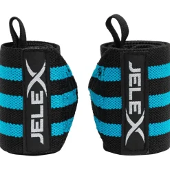 JELEX Deportes De Fuerza|Accesorios De Fitness^Strong Muñequeras de fitness negro-azul