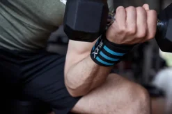 JELEX Deportes De Fuerza|Accesorios De Fitness^Strong Muñequeras de fitness negro-azul