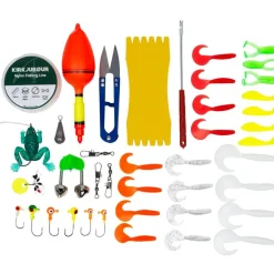 KIRKJUBØUR Outdoor|Camping^® "Agnatha" Set de caña de pescar telescópica 2,70 m