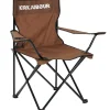 KIRKJUBØUR Outdoor|Camping^® "Njörd" Silla de camping Marrón
