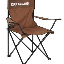 KIRKJUBØUR Outdoor|Camping^® "Njörd" Silla de camping Marrón