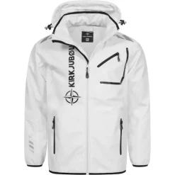 Hombre KIRKJUBØUR Deportes De Invierno|Outdoor^® "Alvik" Hombre Chaqueta SOFTSHELL 10.000 mm columna de agua blanco/negro