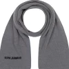 KIRKJUBØUR Bufandas^® "Fryse" Unisex Bufanda gris oscuro