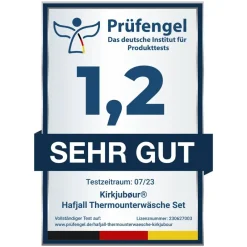 Mujer KIRKJUBØUR Deportes De Invierno|Rugby^® "Hafjall" Mujer Conjunto de ropa interior térmica 2 piezas gris