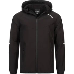 Hombre KIRKJUBØUR Deportes De Invierno|Outdoor^® "Njordr" Hombre Chaqueta SOFTSHELL 10.000 mm columna de agua negro/gris claro