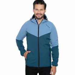 Hombre KIRKJUBØUR Deportes De Invierno|Outdoor^® "Njordr" Hombre Chaqueta SOFTSHELL 10.000 mm columna de agua azul/azul claro