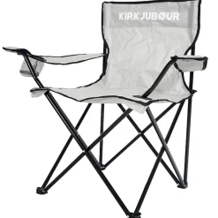 KIRKJUBØUR Outdoor|Camping^® "Njörd" Silla de camping gris
