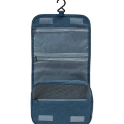 KIRKJUBØUR Outdoor|Camping^® "Rejser" Exterior Neceser para colgar azul marino