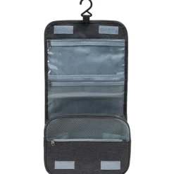 KIRKJUBØUR Outdoor|Camping^® "Rejser" Exterior Neceser para colgar negro