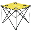 KIRKJUBØUR Outdoor|Camping^® "Solkatt" mesa de camping plegable ocre