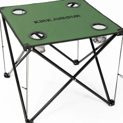 KIRKJUBØUR Outdoor|Camping^® "Solkatt" mesa de camping plegable verde