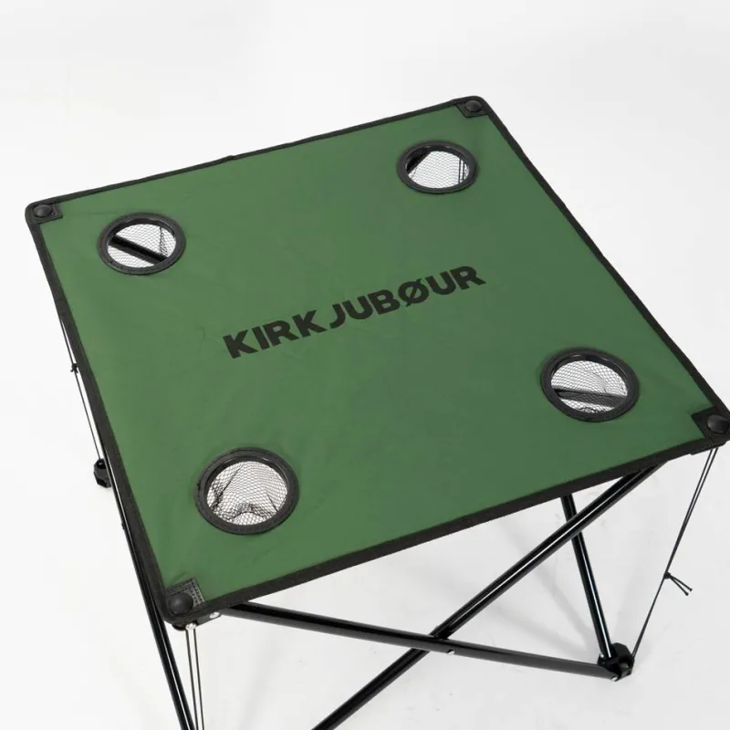 KIRKJUBØUR Outdoor|Camping^® "Solkatt" mesa de camping plegable verde