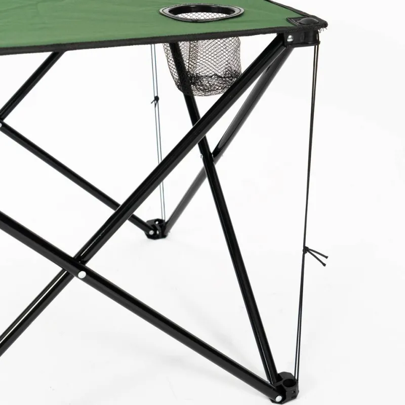 KIRKJUBØUR Outdoor|Camping^® "Solkatt" mesa de camping plegable verde