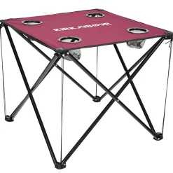 KIRKJUBØUR Outdoor|Camping^® "Solkatt" mesa de camping plegable rojo vino