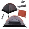 KIRKJUBØUR Outdoor|Camping^® "Vindr" 1 persona acampando Tienda de campaña gris oscuro