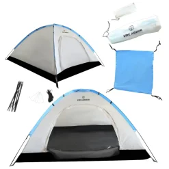 KIRKJUBØUR Outdoor|Camping^® "Vindr" Camping 2 personas Tienda de campaña blanco